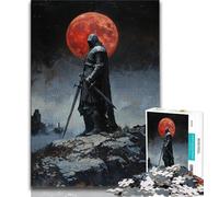 1000 Pieces Jigsaw Puzzle for Adults& Teens Lone Knight Adult Jigsaw,Birthday Present, Gifts, Wall Art for Age 14 Years Up 75x50cm