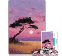 1000 Pieces Jigsaw Puzzle For Adults Teens Lonely Tree,Family Game Stress Reliever Difficult Challenge Enhance Love between Couples 38x26cm