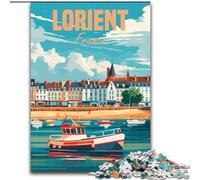 1000 Pieces Jigsaw Puzzle For Adults Teens Lorient France,Family Entertainment Toys Is Ideal As A Gift for The Whole Family 38x26cm