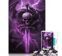 1000 Pieces Jigsaw Puzzle For Adults Teens Magic Dragon,Learning Educational Toys Family Games Unique Birthday And Gifts (38x26cm)