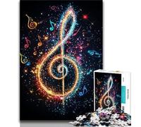 1000 Pieces Jigsaw Puzzle For Adults Teens Magic Musical Symbols Puzzles for Adults,Educational Games Home Decoration Suitable for Desktop Decoration (size 75x50cm)