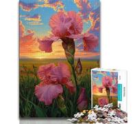 1000 Pieces Jigsaw Puzzle for Adults& Teens Magical Crimson Flower Adult Jigsaw,Stress Reliever Difficult Challenge Secret Santa Gifts 75x50cm
