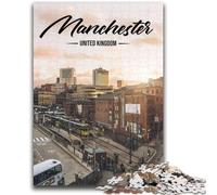 1000 Pieces Jigsaw Puzzle for Adults& Teens Manchester Stress Reliever Difficult Challenge Enhance Love between Couples (size 50x70cm)
