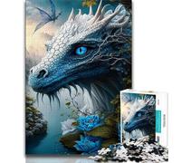 1000 Pieces Jigsaw Puzzle for Adults& Teens Mandala Ice Dragon Jungle 1000 Piece Jigsaw,for Educational Game Challenge Toy Deal As Gifts for The Whole Family (size 75x50cm)