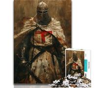 1000 Pieces Jigsaw Puzzle For Adults Teens Medieval Knight Paintings,Educational Games Home Decoration Unique Home Decor And Gifts 38x26cm