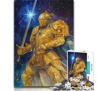 1000 Pieces Jigsaw Puzzle for Adults& Teens Medieval Knights,Challenging Game Toys for Is Ideal As A Gift for The Whole Family (38x26cm)
