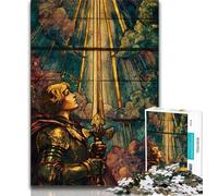 1000 Pieces Jigsaw Puzzle for Adults& Teens Medieval Knights,Educational Games Home Decoration for Is Ideal As A Gift for The Whole Family 38x26cm