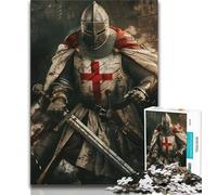 1000 Pieces Jigsaw Puzzle for Adults& Teens Medieval Knights,Educational Games Home Decoration Is Ideal As A Gift for The Whole Family (75x50cm)