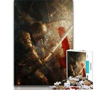 1000 Pieces Jigsaw Puzzle for Adults& Teens Medieval Knights,Help The Brain Exercise Addictive Toys to Cultivate Patience Perfect Decoration 50x75cm