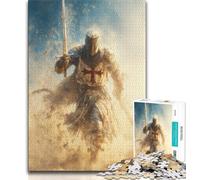 1000 Pieces Jigsaw Puzzle For Adults Teens Medieval Knights Jigsaw,is Ideal As Gifts for The Whole Family Suitable for And 14 (size 38x26cm)