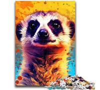 1000 Pieces Jigsaw Puzzle For Adults Teens Meerkat Color Educational Game Challenge Toy Wall Decoration Unique Birthday And Xmas Gifts 26x38cm