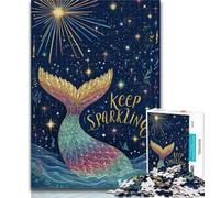 1000 Pieces Jigsaw Puzzle For Adults Teens Mermaid Tail Puzzles for Adults,Relax Games Is Ideal As A Gift for The Whole Family 26x38cm