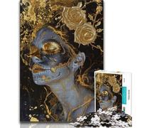 1000 Pieces Jigsaw Puzzle for Adults& Teens Mexican Style Skull Adult Jigsaw,Educational Toys & Games for Adults And Teenagers 26x38cm