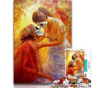 1000 Pieces Jigsaw Puzzle for Adults& Teens Mexican Style Skull,Decompressing Intellectual Educational Toy Birthday Present,Gifts 38x26cm