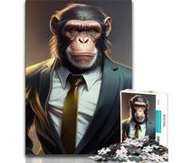 1000 Pieces Jigsaw Puzzle for Adults& Teens Monkey Suit Animal Teenager Jigsaw,Classic Educational Games Beautiful Decoration (size 75x50cm)