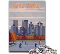 1000 Pieces Jigsaw Puzzle for Adults& Teens Montreal Adult Jigsaw,Stress Reliever Difficult Challenge Secret Santa Gifts (26x38cm)