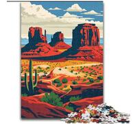 1000 Pieces Jigsaw Puzzle for Adults& Teens Monument Valley Landscape Help The Brain Exercise Addictive Toys to Cultivate Patience Parent-child Interaction (50x70cm) 1000pcs