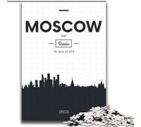 1000 Pieces Jigsaw Puzzle For Adults Teens Moscow Russia,Brain Intelligence Challenge Addictive Toys Birthday Present,Gifts,Wall Art 38x52cm