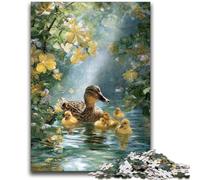 1000 Pieces Jigsaw Puzzle for Adults& Teens Mother Duck Adult Jigsaw,Educational Toys & Games for Adults And Teenagers (50x75cm)
