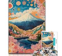 1000 Pieces Jigsaw Puzzle for Adults& Teens Mount Fuji, Japan,Educational Games Home Decoration Is Ideal As A Gift for The Whole Family 50x75cm