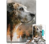 1000 Pieces Jigsaw Puzzle for Adults& Teens Mountain Dog,Learning Educational Toys Family Games Educational Game for Birthday,Chrismas 75x50cm