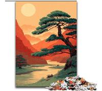 1000 Pieces Jigsaw Puzzle For Adults Teens Mountains at Sunset, Fun Activity for Home, Rainy Days Toys, Birthday Gifts (Size 50x75cm)