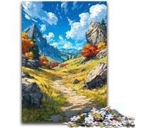 1000 Pieces Jigsaw Puzzle For Adults Teens Mountains in Autumn Family Entertainment Toys Educational Game for Birthday, Chrismas for Ages 14+ 26x38cm
