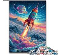 1000 Pieces Jigsaw Puzzle For Adults Teens Moving Rocket, Toys Educational Games Stress Relieving Unique Home Decor And Gifts (size 26x38cm)