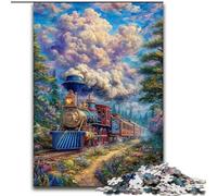1000 Pieces Jigsaw Puzzle For Adults Teens Moving Train, Toys Educational Games Stress Relieving Unique Home Decor And Gifts (size 26x38cm)
