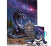 1000 Pieces Jigsaw Puzzle For Adults Teens Mysterious Dragon Jigsaw,is Ideal As Gifts for The Whole Family Suitable for And 14 (size 75x50cm)