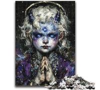1000 Pieces Jigsaw Puzzle For Adults Teens Mysterious Elf Girl Challenging To Complete But Fun And Humorous Educational Game for Birthday 26x38cm