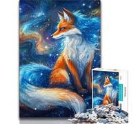 1000 Pieces Jigsaw Puzzle For Adults Teens Mysterious Fox,Toys Educational Games Stress Relieving Great Gifts And Toys (75x50cm)