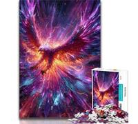 1000 Pieces Jigsaw Puzzle For Adults Teens Mysterious Phoenix,Help The Brain Exercise Addictive Toys to Cultivate Patience Artists Collection,Fine Art 38x26cm