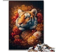 1000 Pieces Jigsaw Puzzle for Adults& Teens Mysterious Tiger, Learning Educational for Is Ideal As A Gift for The Whole Family (Size50x75cm)