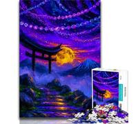 1000 Pieces Jigsaw Puzzle For Adults Teens Mysterious Torii Gate,Help The Brain Exercise Addictive Toys to Cultivate Patience Perfect Decoration (75x50cm)
