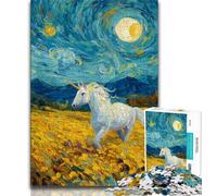1000 Pieces Jigsaw Puzzle For Adults Teens Mysterious Unicorn,Help The Brain Exercise Addictive Toys to Cultivate Patience Perfect Decoration (75x50cm)