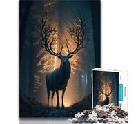 1000 Pieces Jigsaw Puzzle For Adults Teens Mythical Land Deer 1000 Pieces for Teenagers,Brain Teaser - Birthday Gift for Men (size 38x26cm)