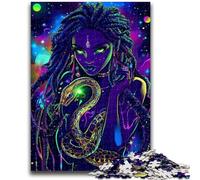 1000 Pieces Jigsaw Puzzle For Adults Teens Neon Anime Snake Girl Puzzles for Adults,Relax Games Is Ideal As A Gift for The Whole Family (38x26cm)