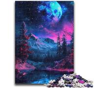 1000 Pieces Jigsaw Puzzle for Adults& Teens Neon Winter Nature Adult Jigsaw,Birthday Present, Gifts, Wall Art for Age 14 Years Up (50x75cm)