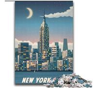 1000 Pieces Jigsaw Puzzle for Adults& Teens New York City Challenging Game And Family Play Secret Santa Gifts (38x52cm) 1000pcs