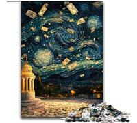 1000 Pieces Jigsaw Puzzle for Adults& Teens Night Sky Dollar Bills, Family Activity Unique Home Decor And Gifts for Ages 14+ (size 50x75cm)