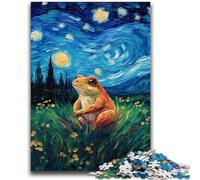 1000 Pieces Jigsaw Puzzle for Adults& Teens Night Sky Frog Family Fun Games Gifts for Friends And Family for Age 14+ 50x75cm