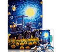 1000 Pieces Jigsaw Puzzle for Adults& Teens Night Sky Tractor,Educational Games Home Decoration Is Ideal As A Gift for The Whole Family (75x50cm)