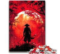 1000 Pieces Jigsaw Puzzle For Adults Teens Ninja Under The Blood Moon Help The Brain Exercise Addictive Toys to Cultivate Patience Artists Collection, Fine Art 50x75cm