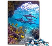 1000 Pieces Jigsaw Puzzle for Adults& Teens Ocean Shark Learning Educational Toy for Is Ideal As A Gift for The Whole Family 50x75cm