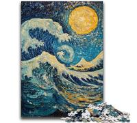 1000 Pieces Jigsaw Puzzle For Adults Teens Ocean Waves Challenging To Complete But Fun And Humorous Educational Game for Birthday 26x38cm