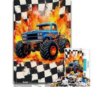 1000 Pieces Jigsaw Puzzle for Adults& Teens Off-road Vehicles,Help The Brain Exercise Addictive Toys to Cultivate Patience Perfect Decoration 38x26cm