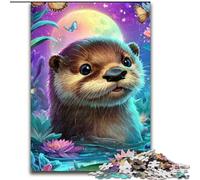 1000 Pieces Jigsaw Puzzle For Adults Teens Otter Baby, Fun Activity for Home, Rainy Days Toys, Birthday Gifts (Size 50x75cm)