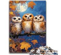 1000 Pieces Jigsaw Puzzle for Adults& Teens Owl Teenager Puzzles,Fun Games Wall Decoration Unique Birthday And Xmas Gifts (38x26cm)