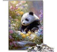 1000 Pieces Jigsaw Puzzle For Adults Teens Panda, Challenging Game And Family Play with Fully Interlocking Randomly Shaped Pieces (Size 26x38cm)